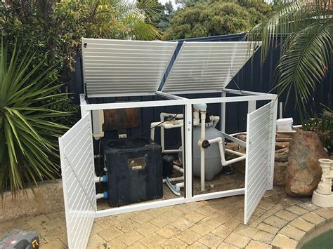 aluminium pool pump enclosure|above ground pool pump enclosure.